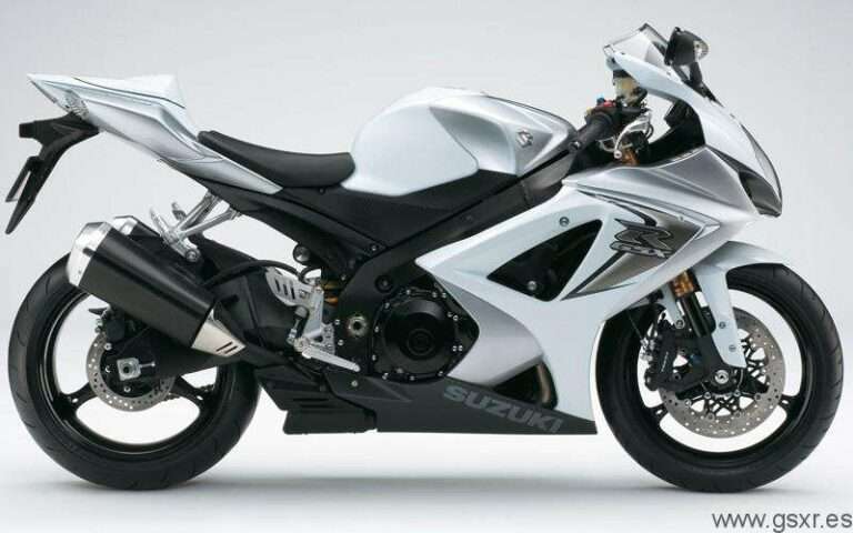 Suzuki GSXR 1000 2008 blanca y gris