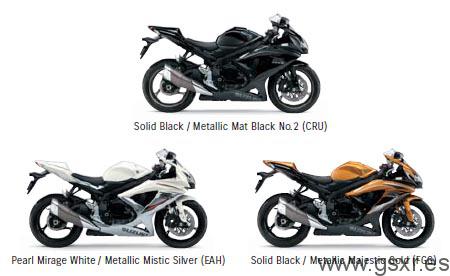 suzuki gsxr 750 2009 colores nuevos