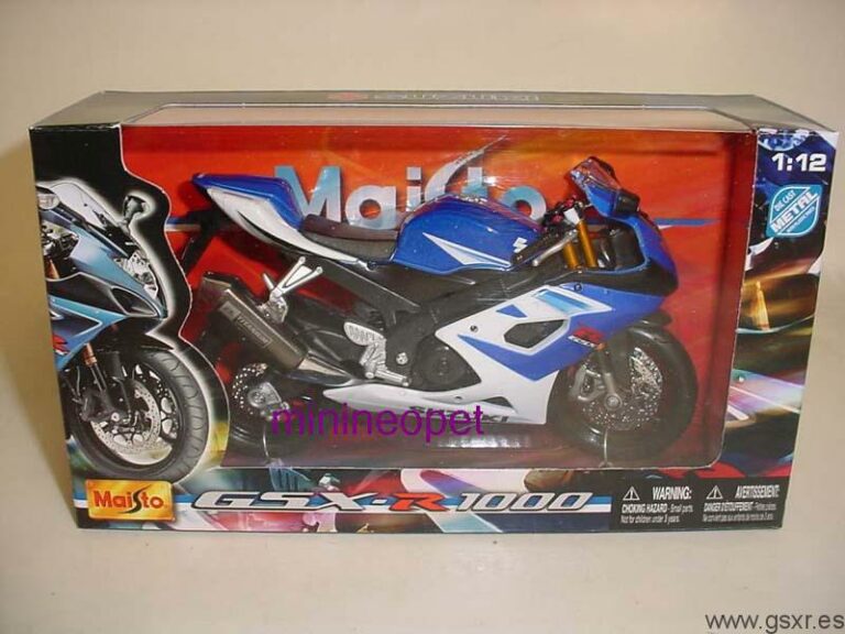 moto miniatura 2006 suzuki gsxr 1000 blue