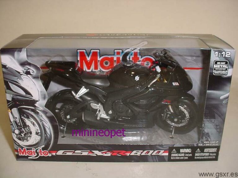 moto miniatura 2006 suzuki gsxr 600 black