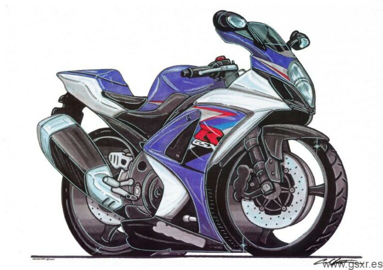 icono caricatura moto suzuki gsxr