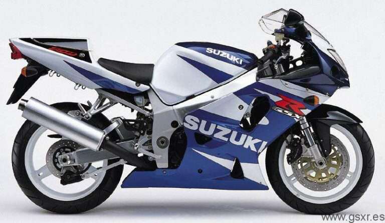 Suzuki GSXR 750 2001 Azul y Blanco