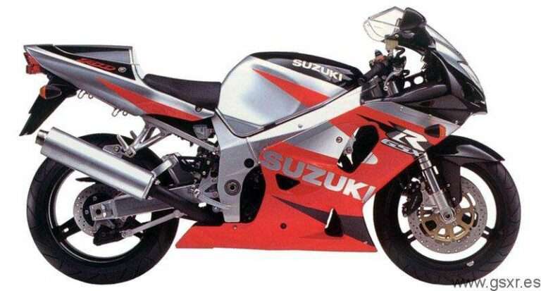 Suzuki GSXR 750 2001 Rojo, Gris y Negro