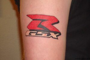 Tatuaje logotipo modelo GSX-R