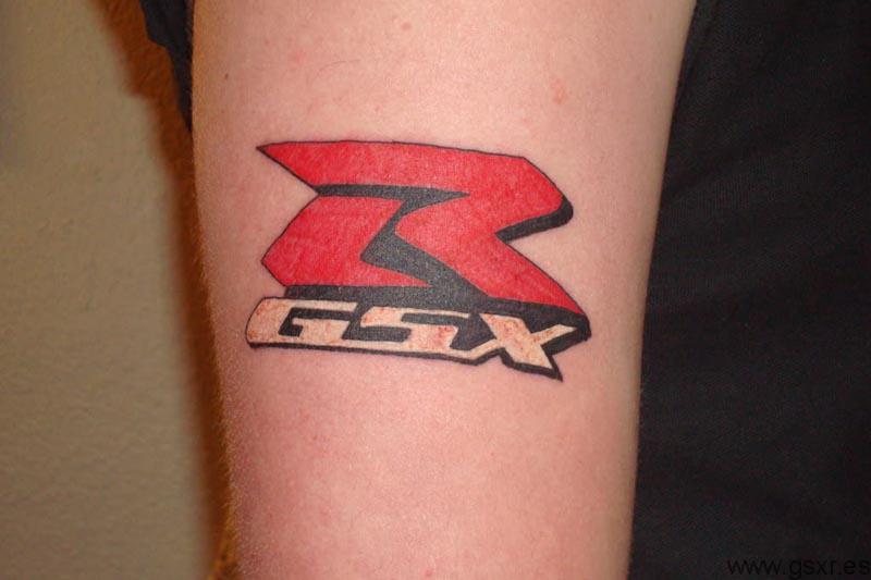 Tatuaje logotipo modelo GSX-R